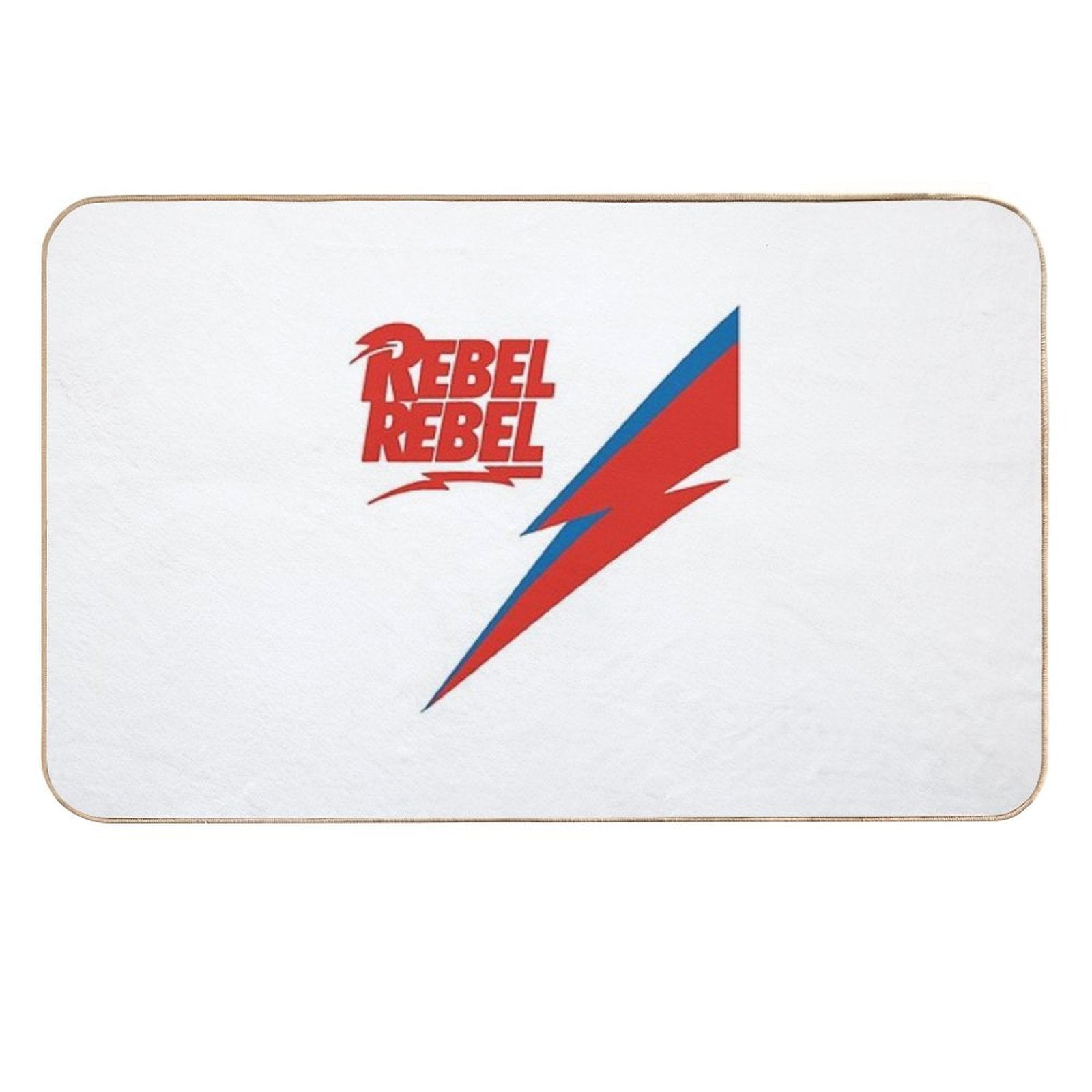 David Bowie Rebel Rebel  Repositionable Bath Mat