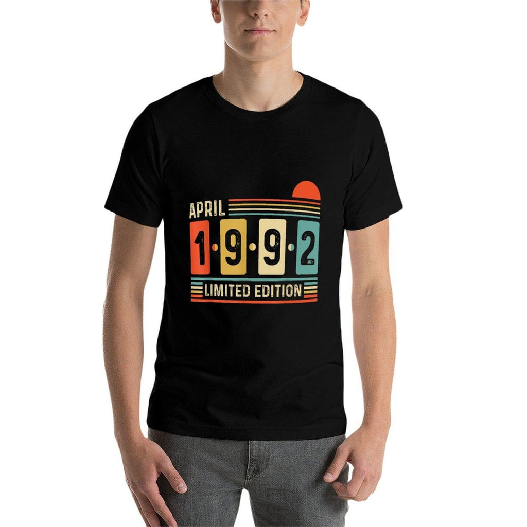 30 Year Old Born April 1992 Vintage 30th Birthday  Eco-friendly Material T-Shirt