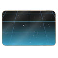 Blue-ish Retro Neon Minimalist  Multi-Purpose Bath Mat