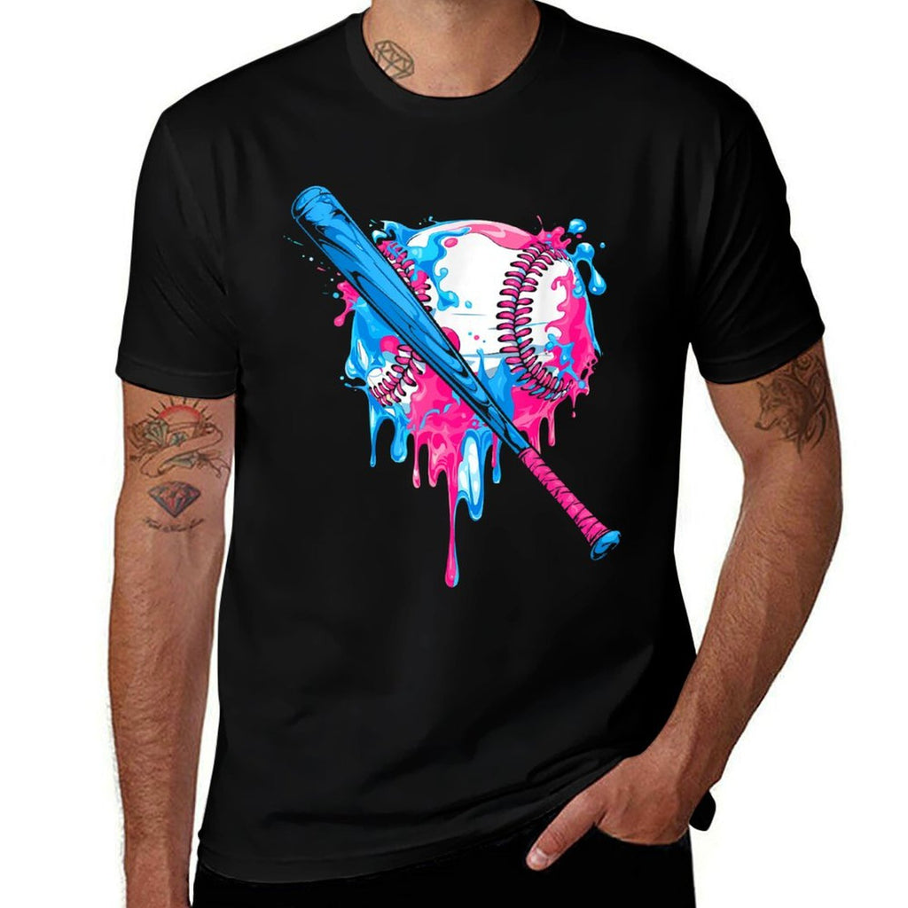 Respect The Drip Baseball Drip Boys Ice Cream Drip Youth  High-quality Stitching T-Shirt