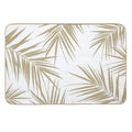 Palm Leaves Cali Finesse #2 #gold #tropical #decor #art  Eco-Friendly Bath Mat