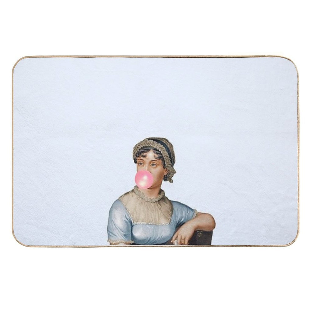 Jane Austen- Obstinate Headstrong Girl  Easy Maintenance Bath Mat