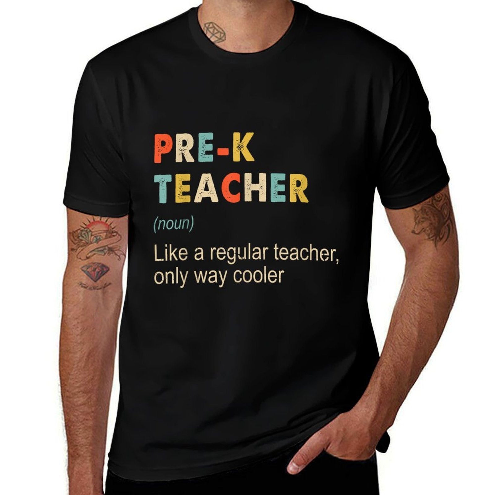 PreK Teacher Definition Funny Teaching School Teacher Gift  Quick-drying T-Shirt
