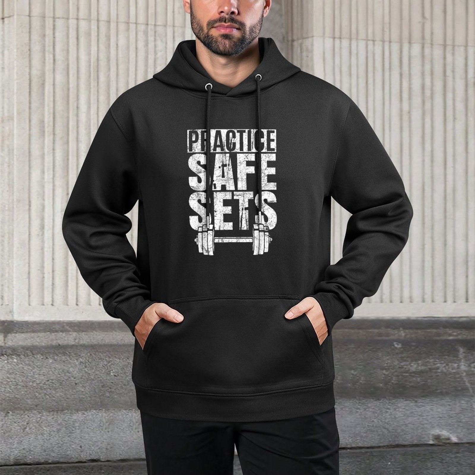 Funny Practice Safe Sets - Weight Lifting All-Day Comfort Hoodie