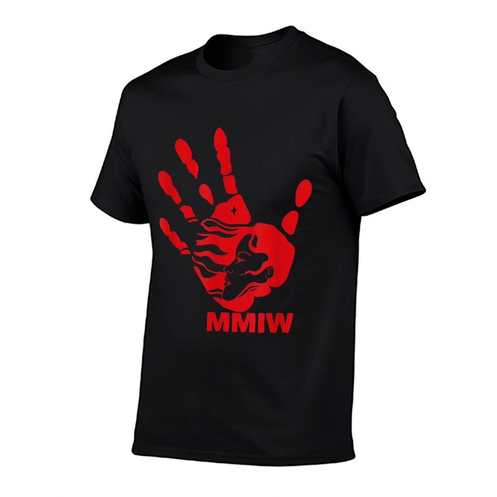 MMIW Red Hand Indigenous Native American MMIW Awareness  Stretchy T-Shirt
