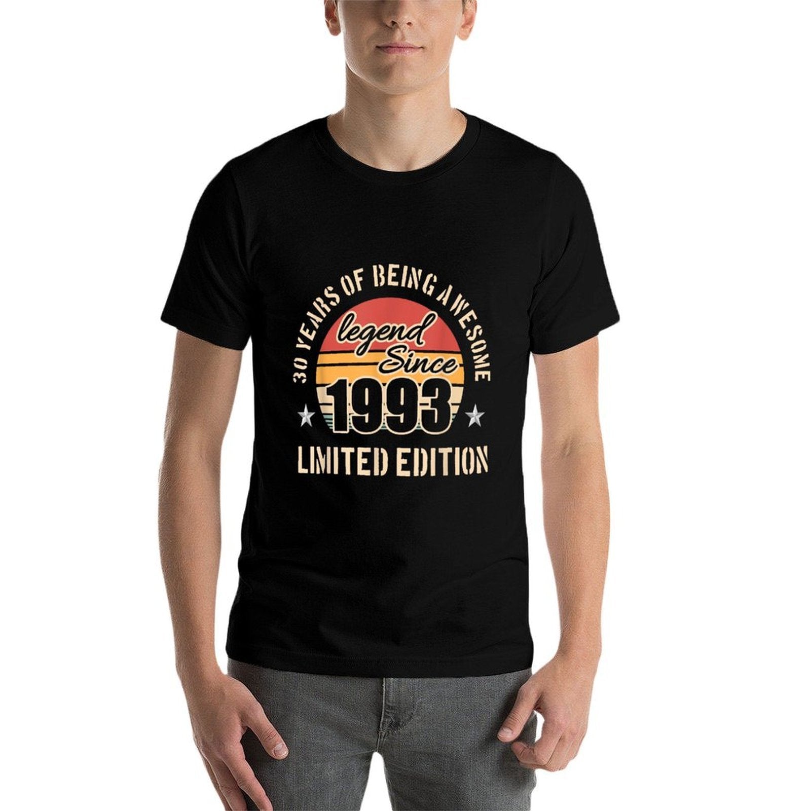 30 Years of Being Awesome 1993 for 30th Birthday  Polyester Blend T-Shirt