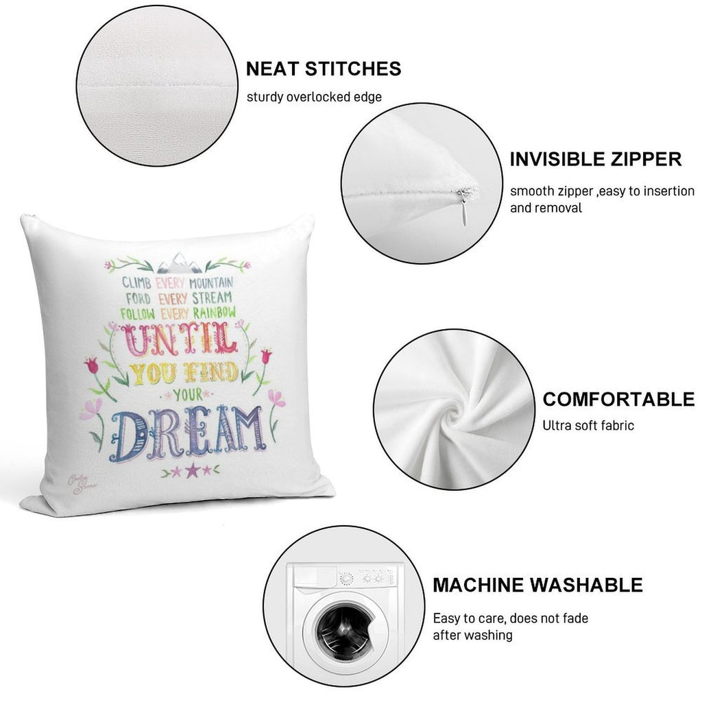 Sound of Music Climb Every Mountain Soft Skin-Friendly Throw Pillow