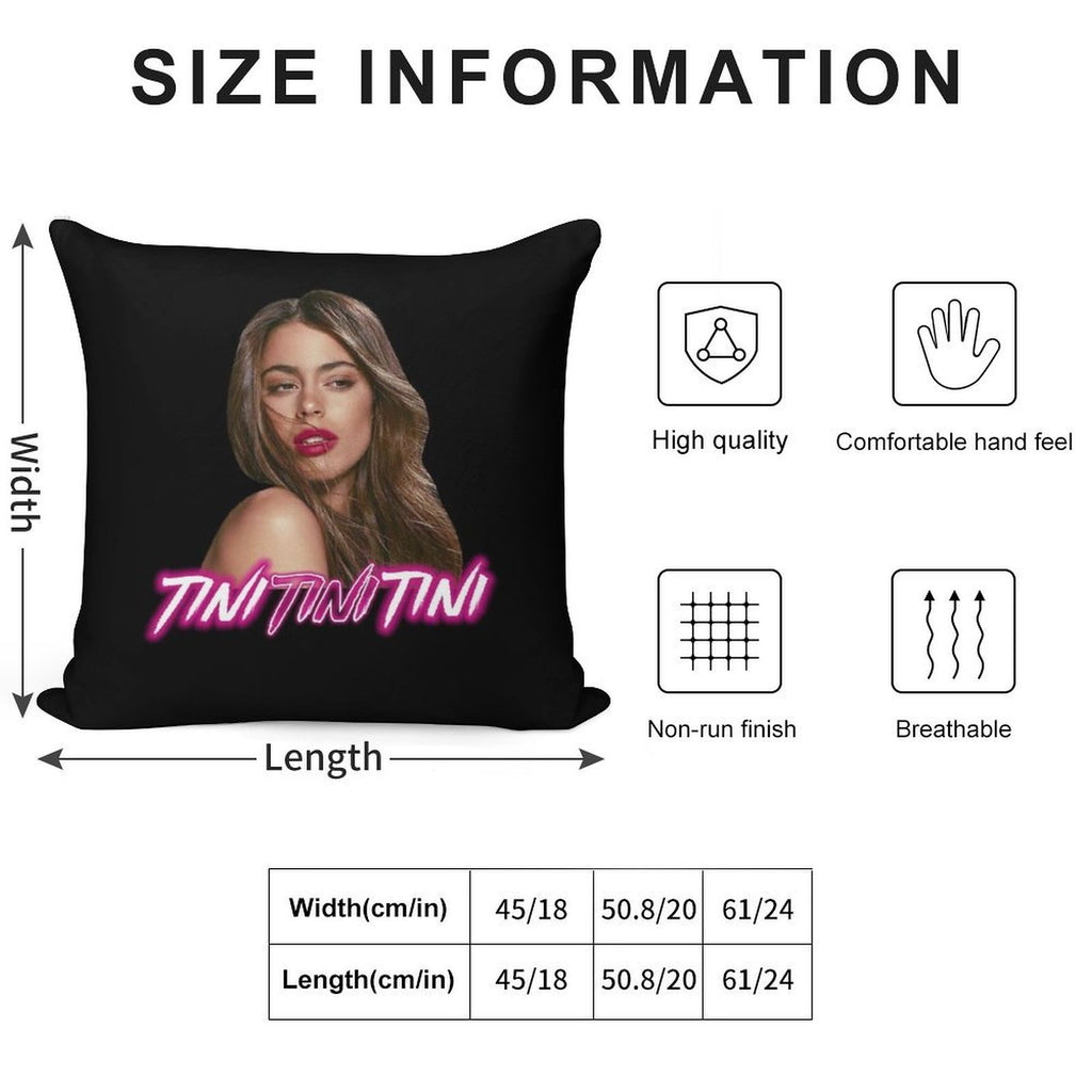 Tini Tini Tini Soft Decorative Cover Throw Pillow