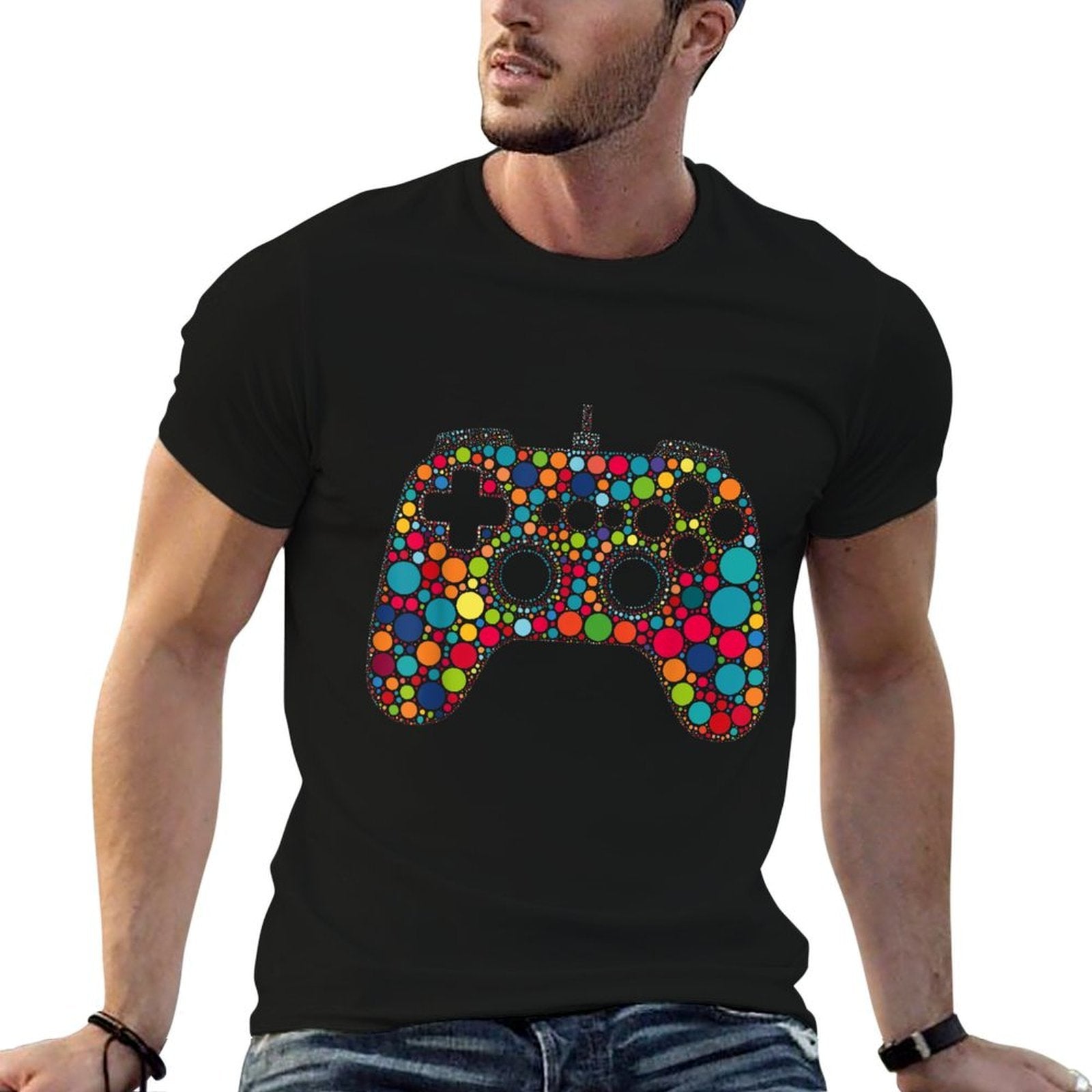 Happy Dot Day Colorful Dot Gaming Boys Girls Kids  Affordable Price T-Shirt