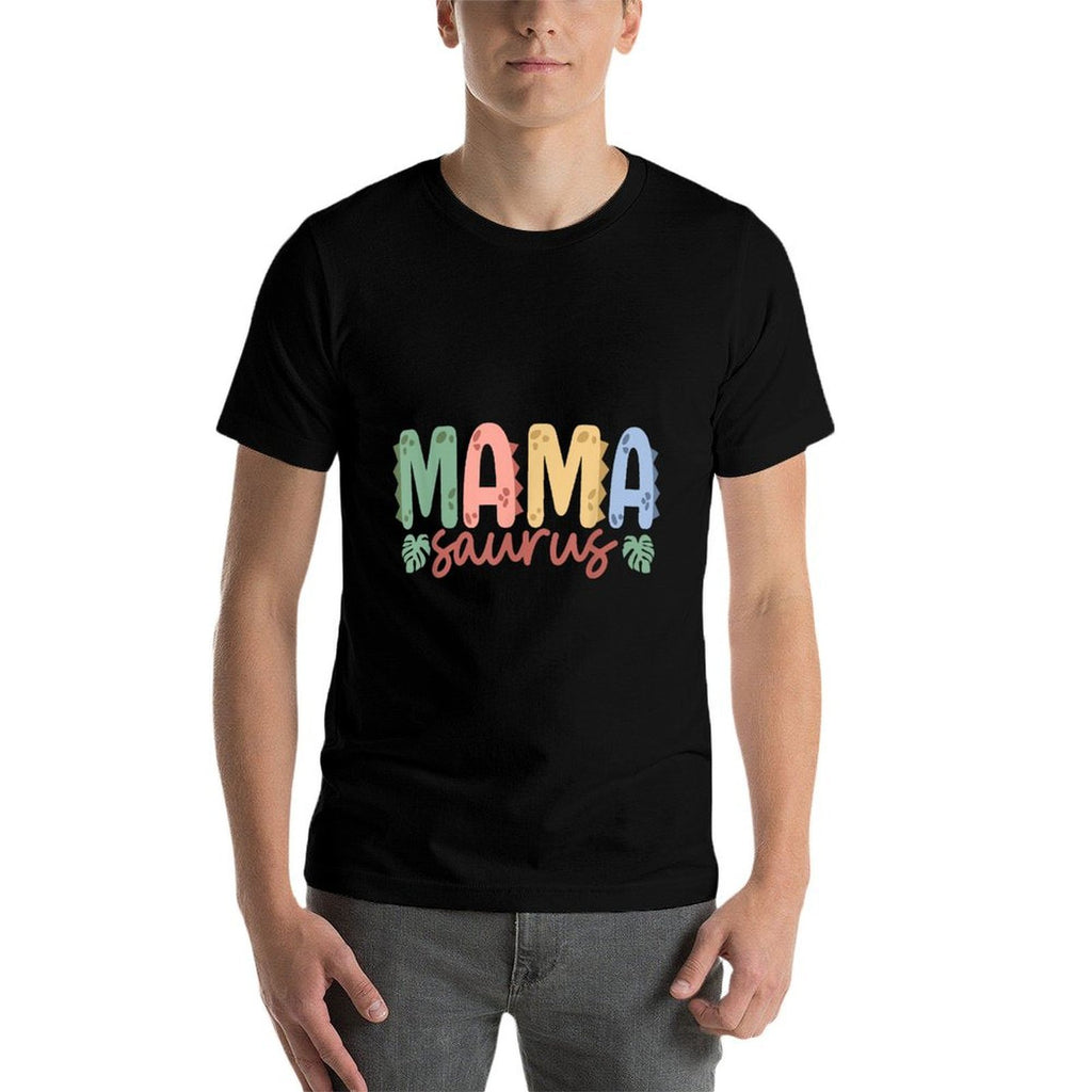 Mama Saurus Dad Dinosaur Birthday Family Matching  Wrinkle-resistant T-Shirt