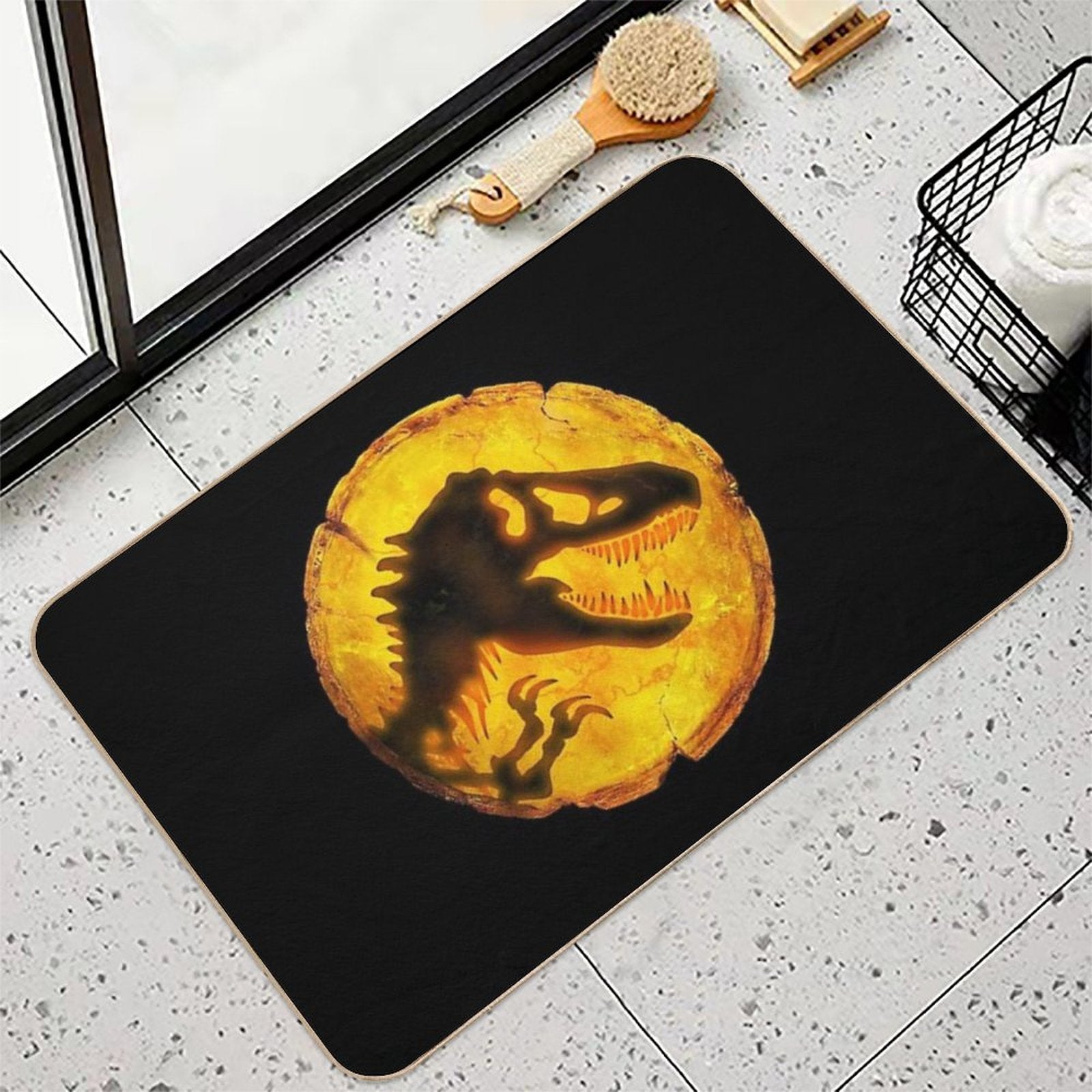 Logo Tyrannosaurus Amber  Stain-Proof Bath Mat