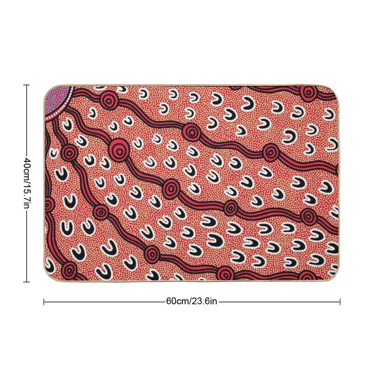 Authentic Aboriginal Art -  Multi-Purpose Bath Mat