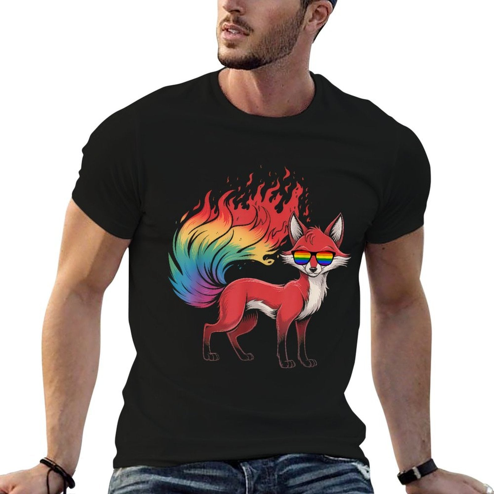 LGBTQ Gift Equality Ally Lesbian Queer Transgender Fox  Classic T-Shirt