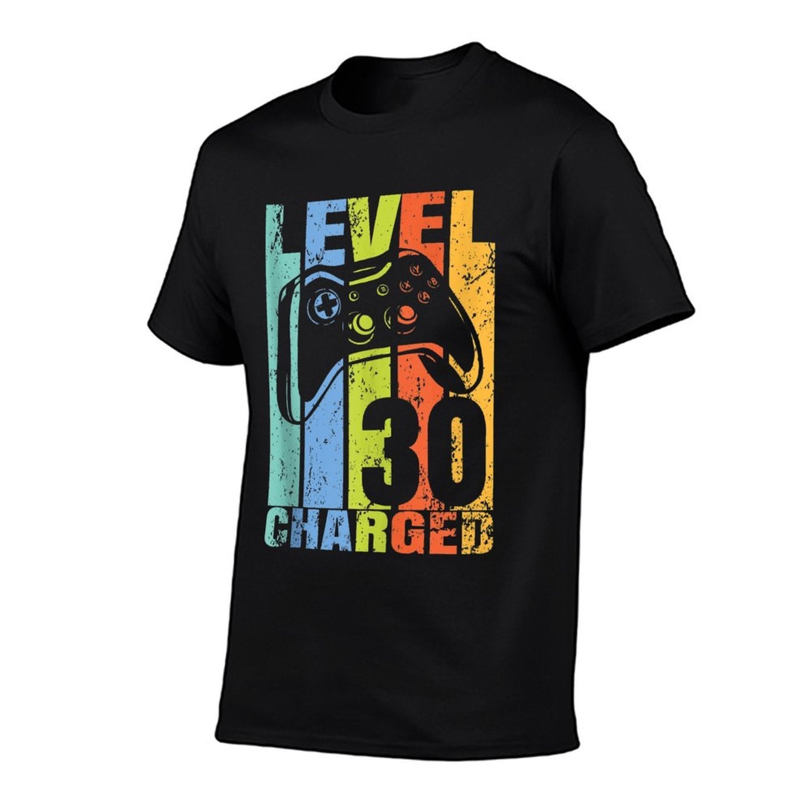 Level 30 Charged Birthday Decor For 30 Year Video Gamer  Stretchy T-Shirt