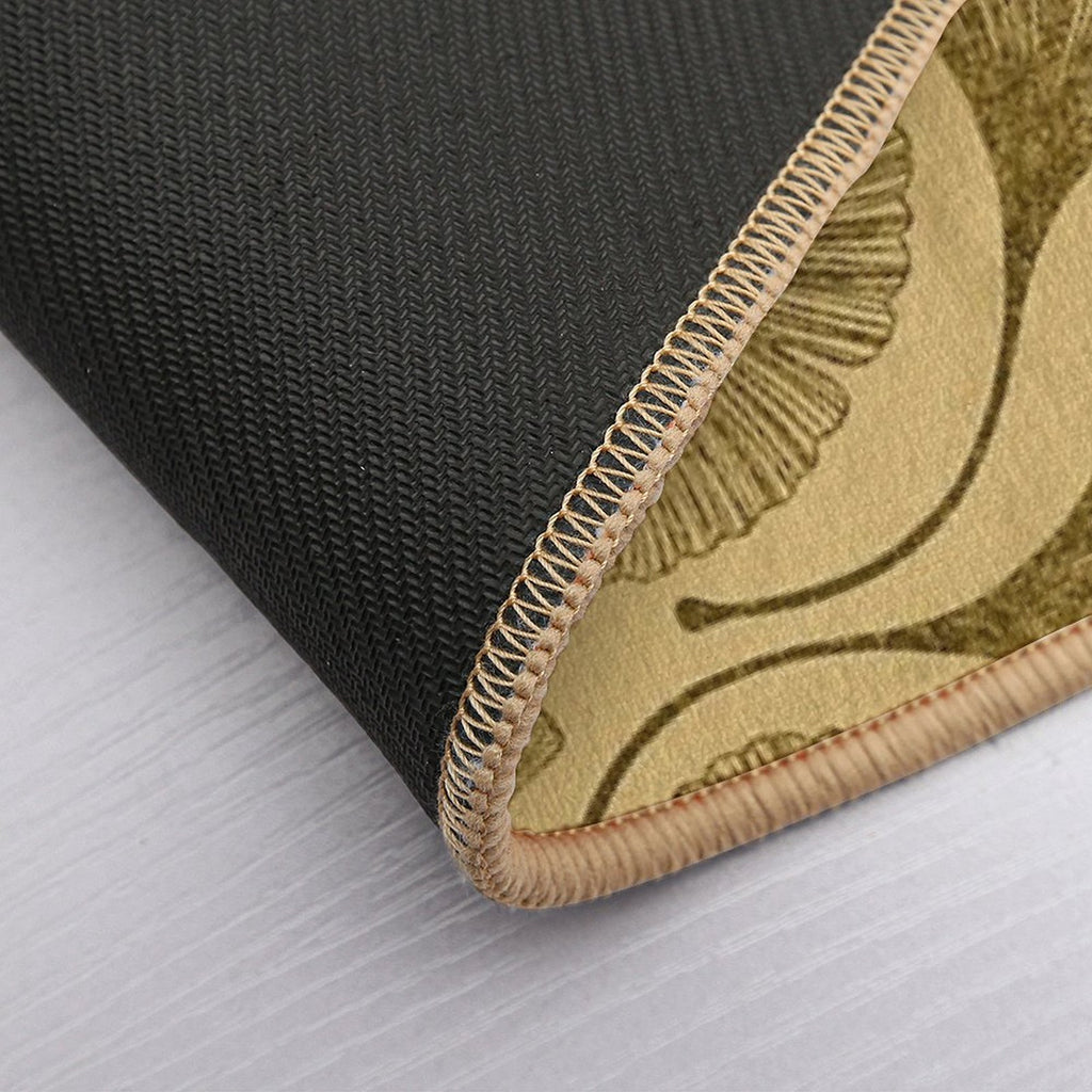 Golden Ginko Leaves  Dirt-Trapping Bath Mat