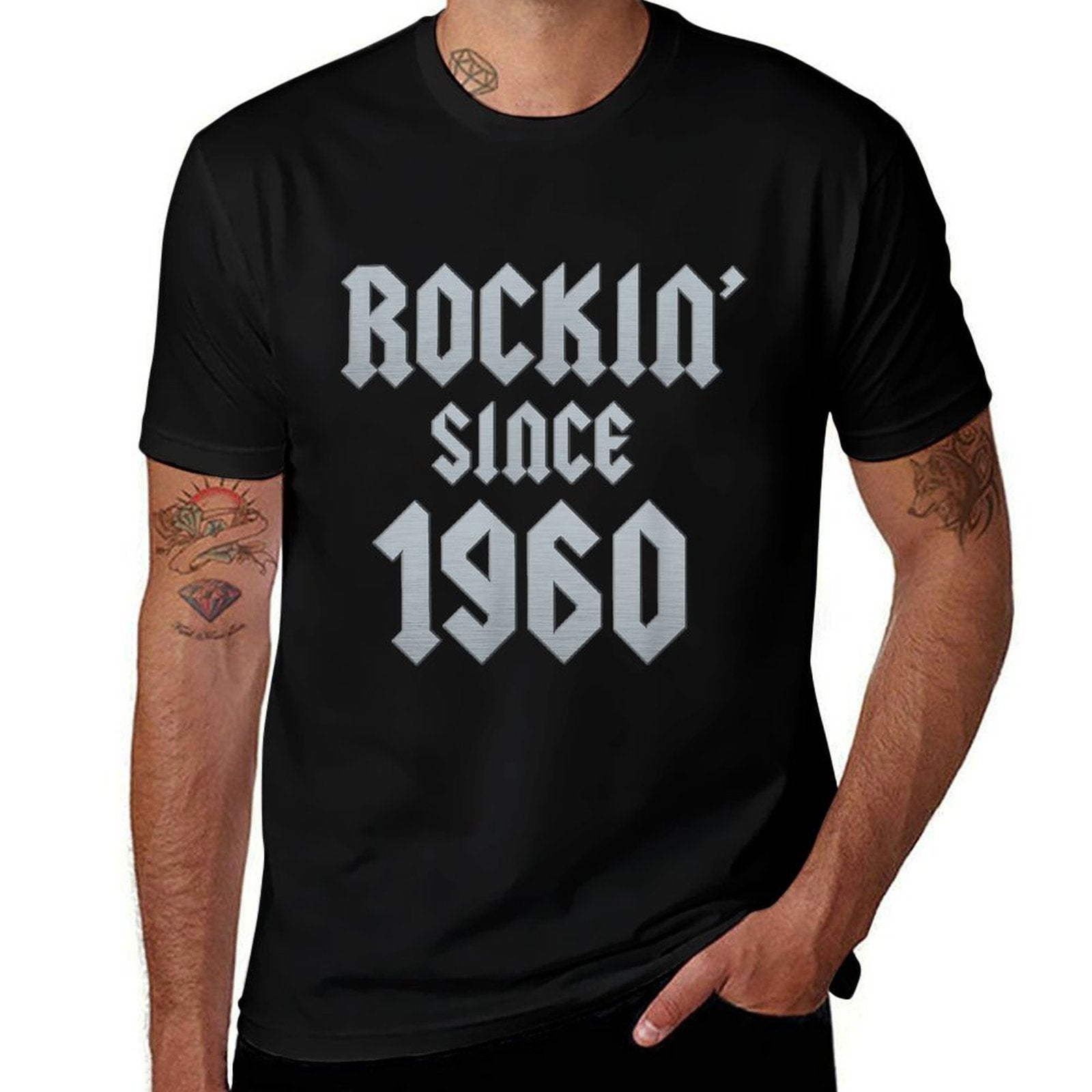 65 Year Old Rockin' Since 1960 65th Birthday  Lightweight T-Shirt