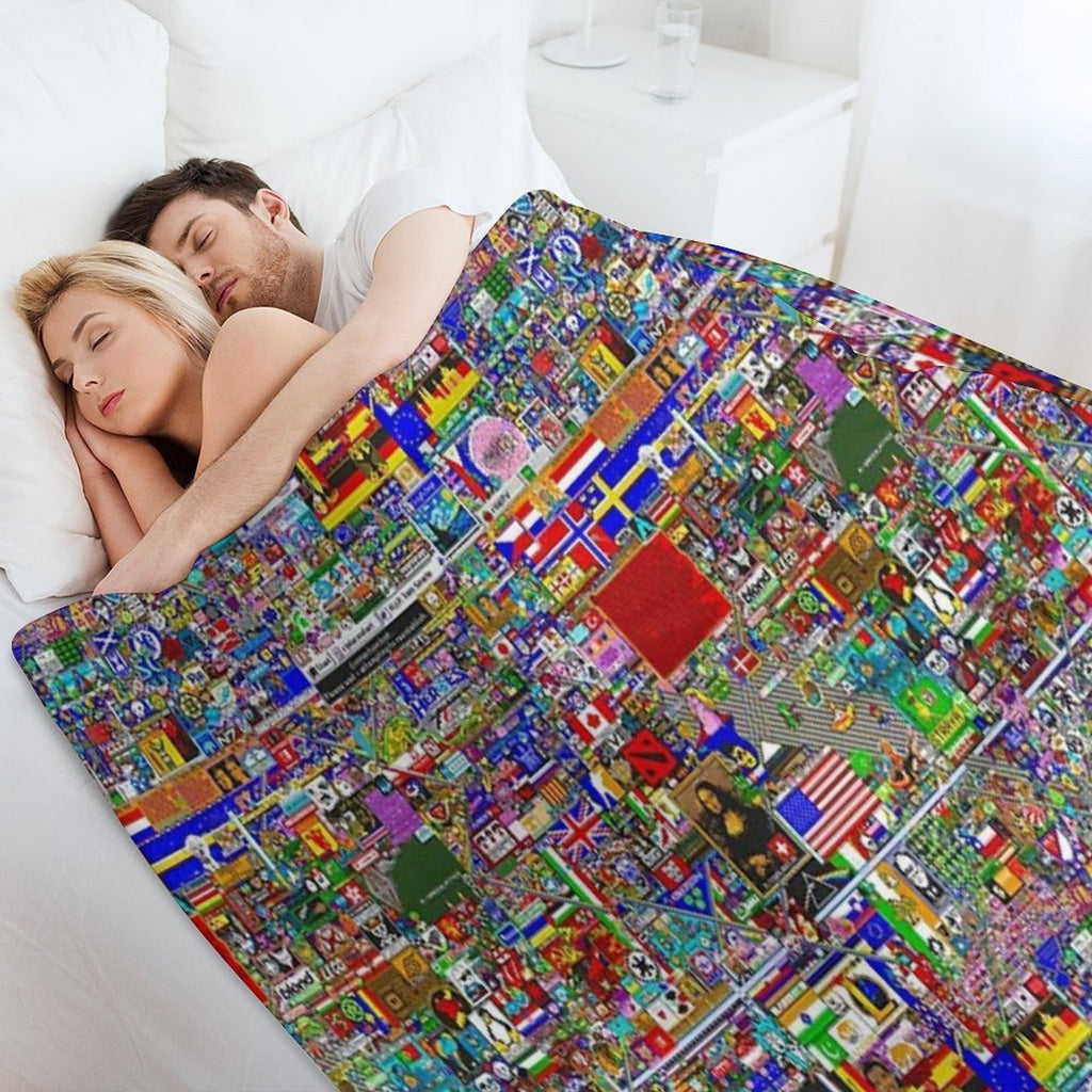 RPlace 2017 - 4000x4000 Durable Throw Blanket