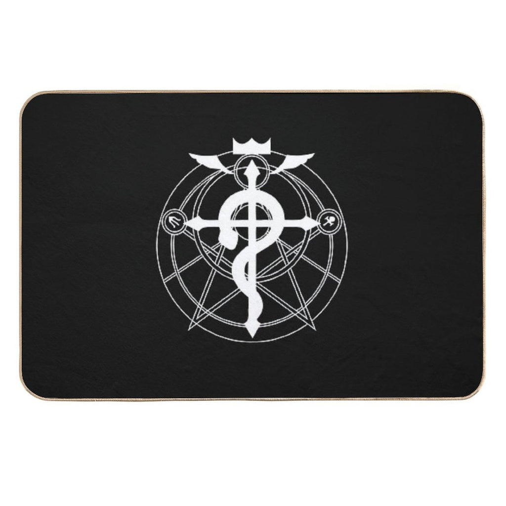 Full Metal Alchemist White  Odorless Bath Mat