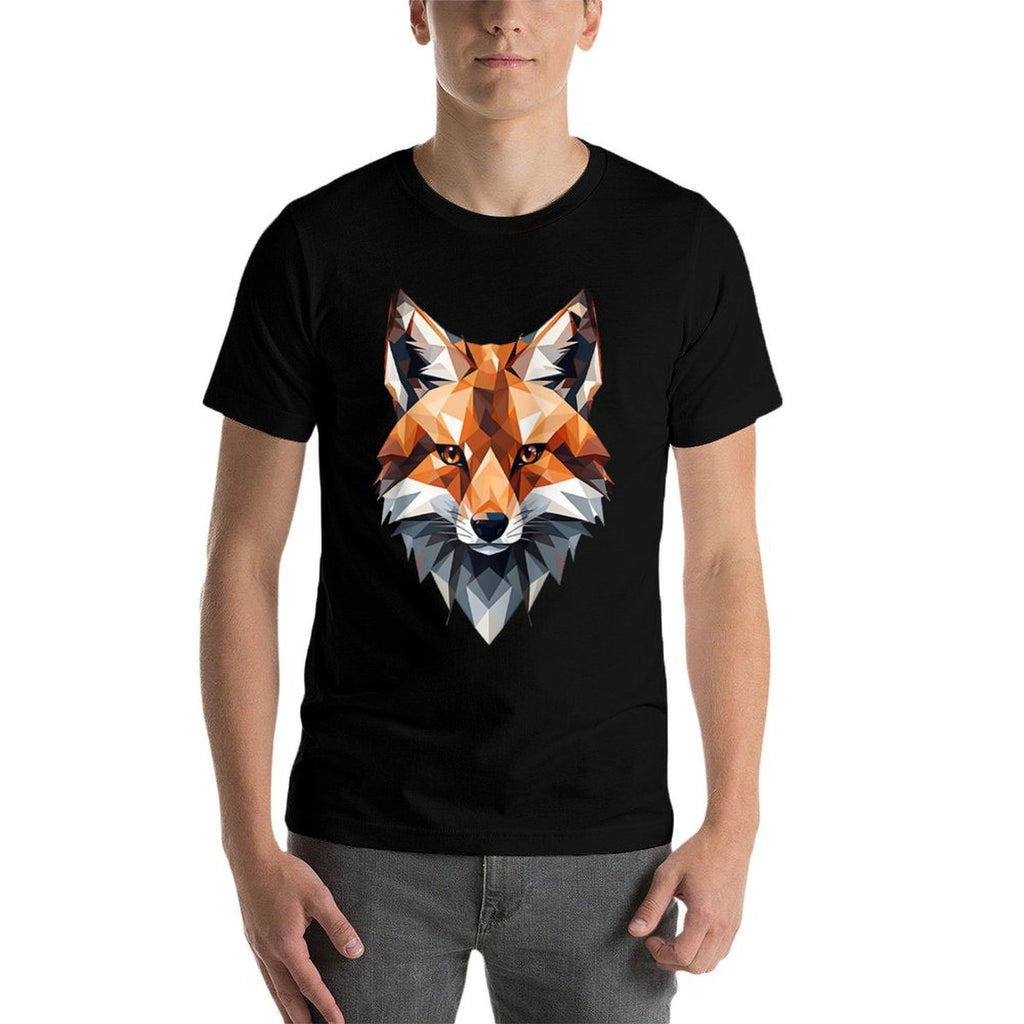 Twilight Rhombus Fox Raglan Baseball  Affordable Price T-Shirt