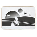 TATOOINE SUNSET BLACK  Fade-Resistant Bath Mat