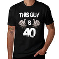 This Guy Is 40 Funny 40th Birthdays for Men And Women  Stretchy T-Shirt