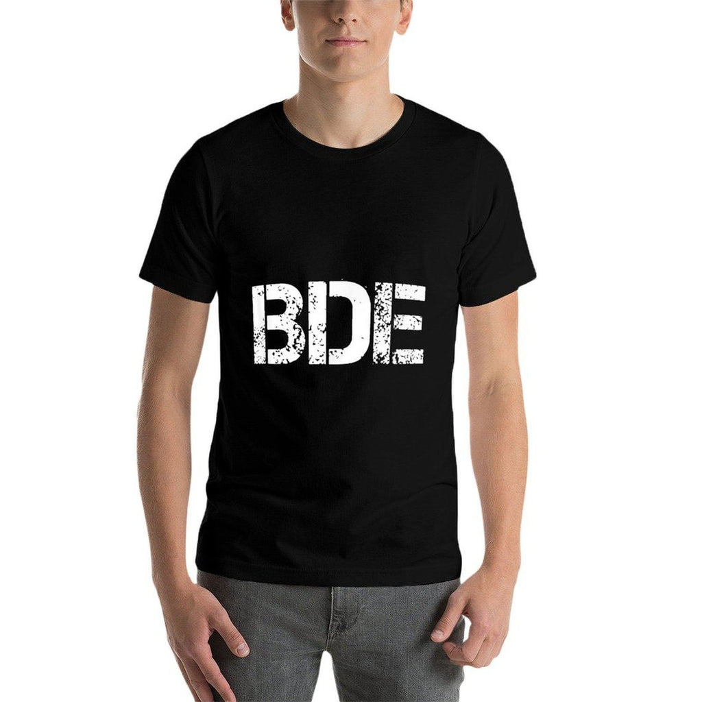 BDE Womens Black Modern  Eco-friendly Material T-Shirt