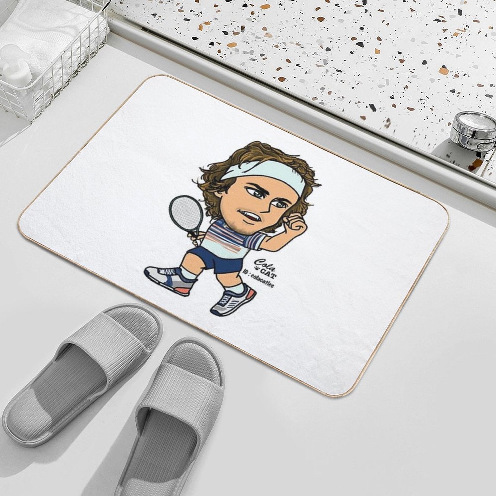 Alexander Zverev  Slip-Resistant Bath Mat