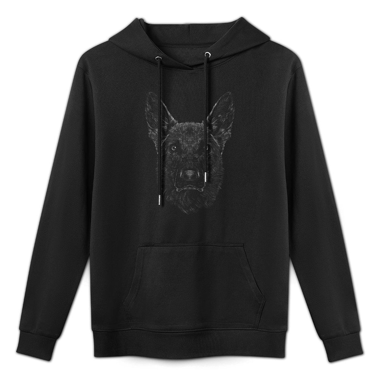 German Shepherd Lover Motif Dog Owner Versatile Streetwear Hoodie