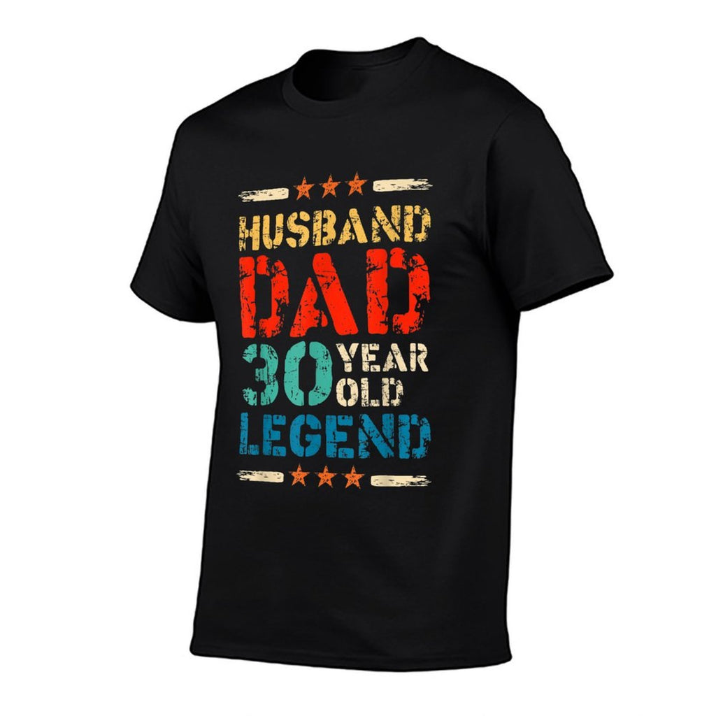 Husband Dad 30 Year Old Legend 30th Birthday Squad  Summer-ready Fabric T-Shirt