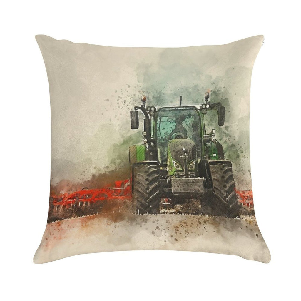Fendt Tractor Grafting Soft Style Accent Throw Pillow