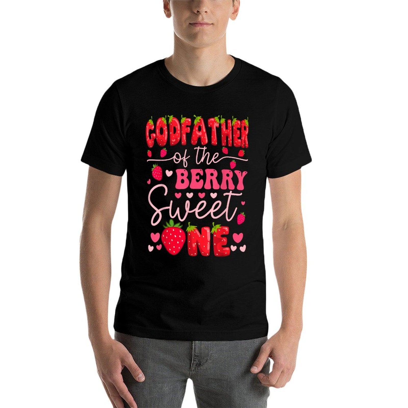 GodFather Of The Berry Sweet One Strawberry 1St Birthday  Easy-care T-Shirt