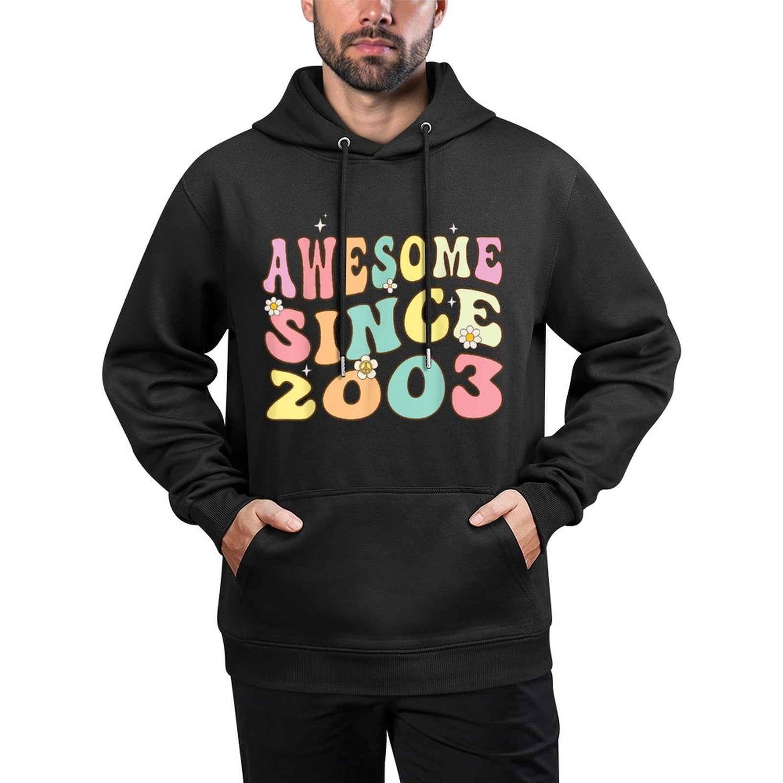 Awesome Since 2003 Groovy 22 Year Old 22nd Birthday Customizable Surface Hoodie