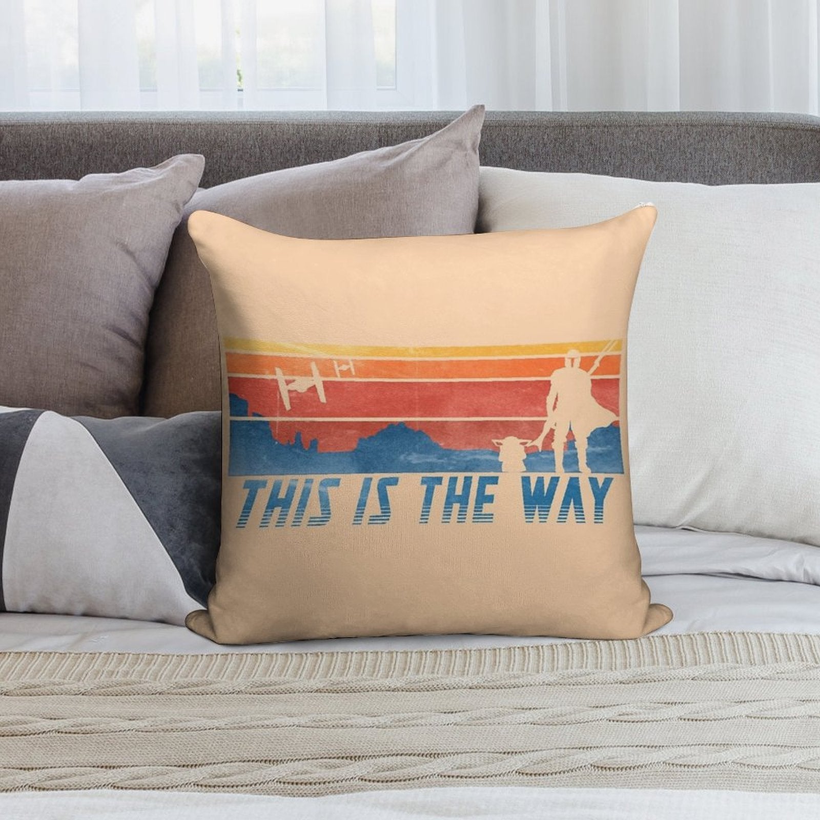 This Is The Way Soft Decorative Cover Throw Pillow