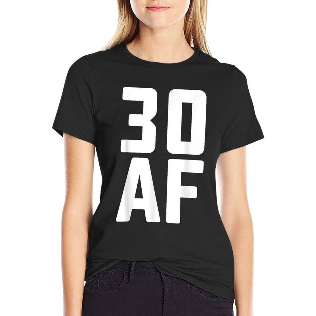 30 AF - 30th Birthday Men Women Thirty Gift  Heathered Texture T-Shirt