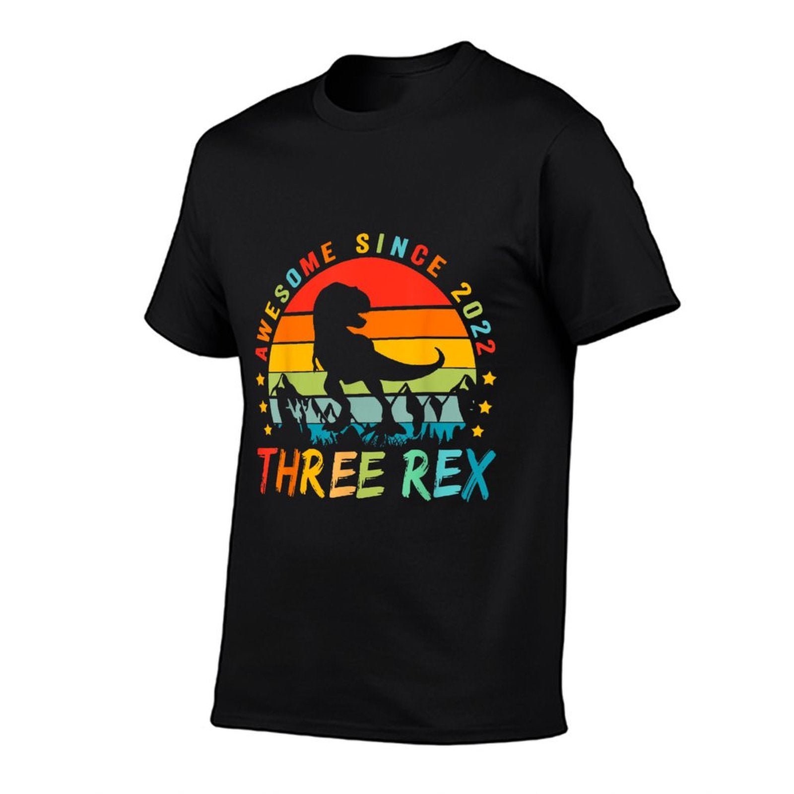 Three Rex 3rd Birthday Third Dinosaur 3 Year Old  Eco-friendly Material T-Shirt
