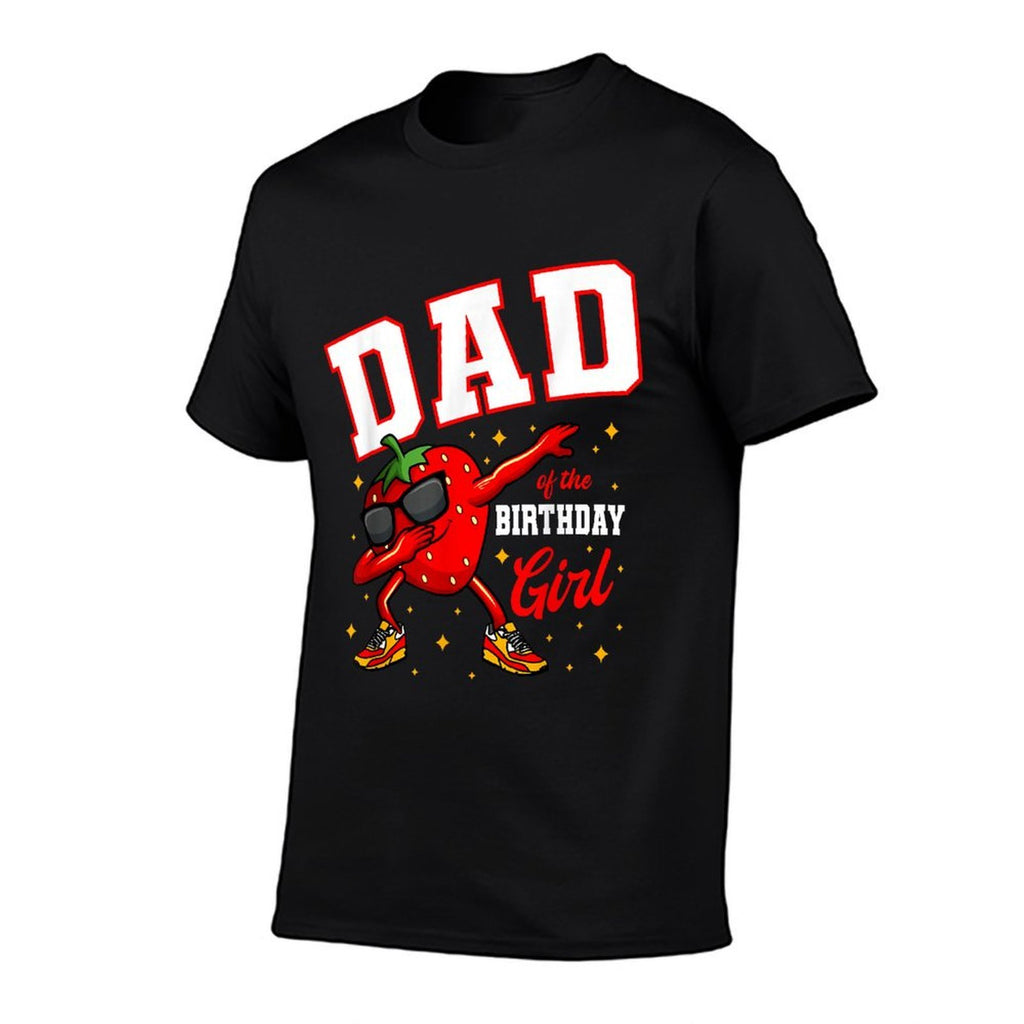 Dad Of The Birthday Girl Dabbing Strawberry Bday Party  Odor-resistant T-Shirt