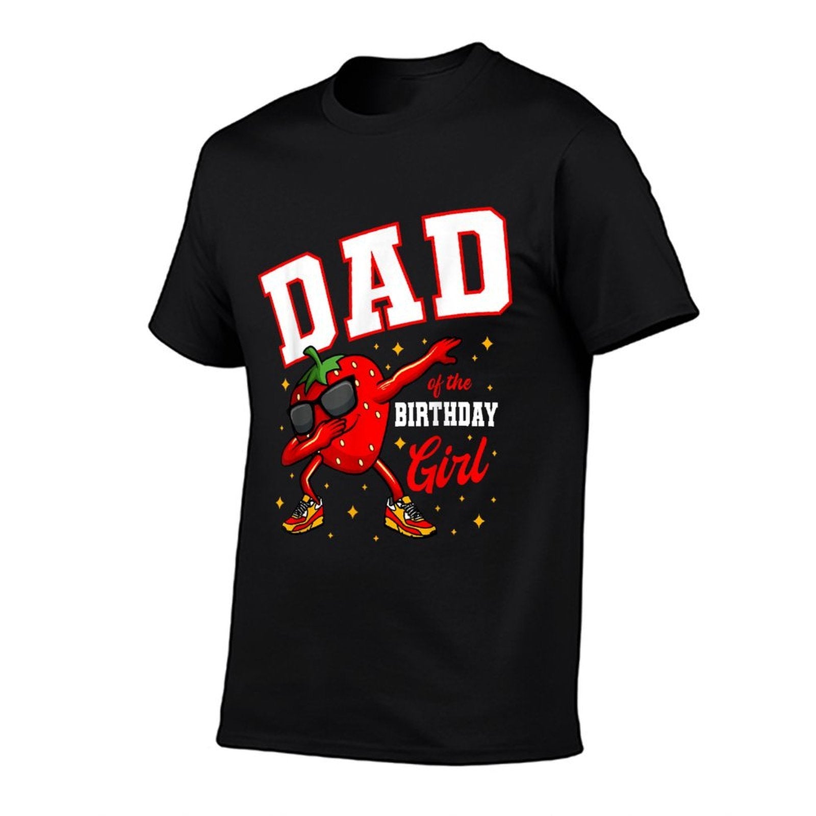 Dad Of The Birthday Girl Dabbing Strawberry Bday Party  Odor-resistant T-Shirt