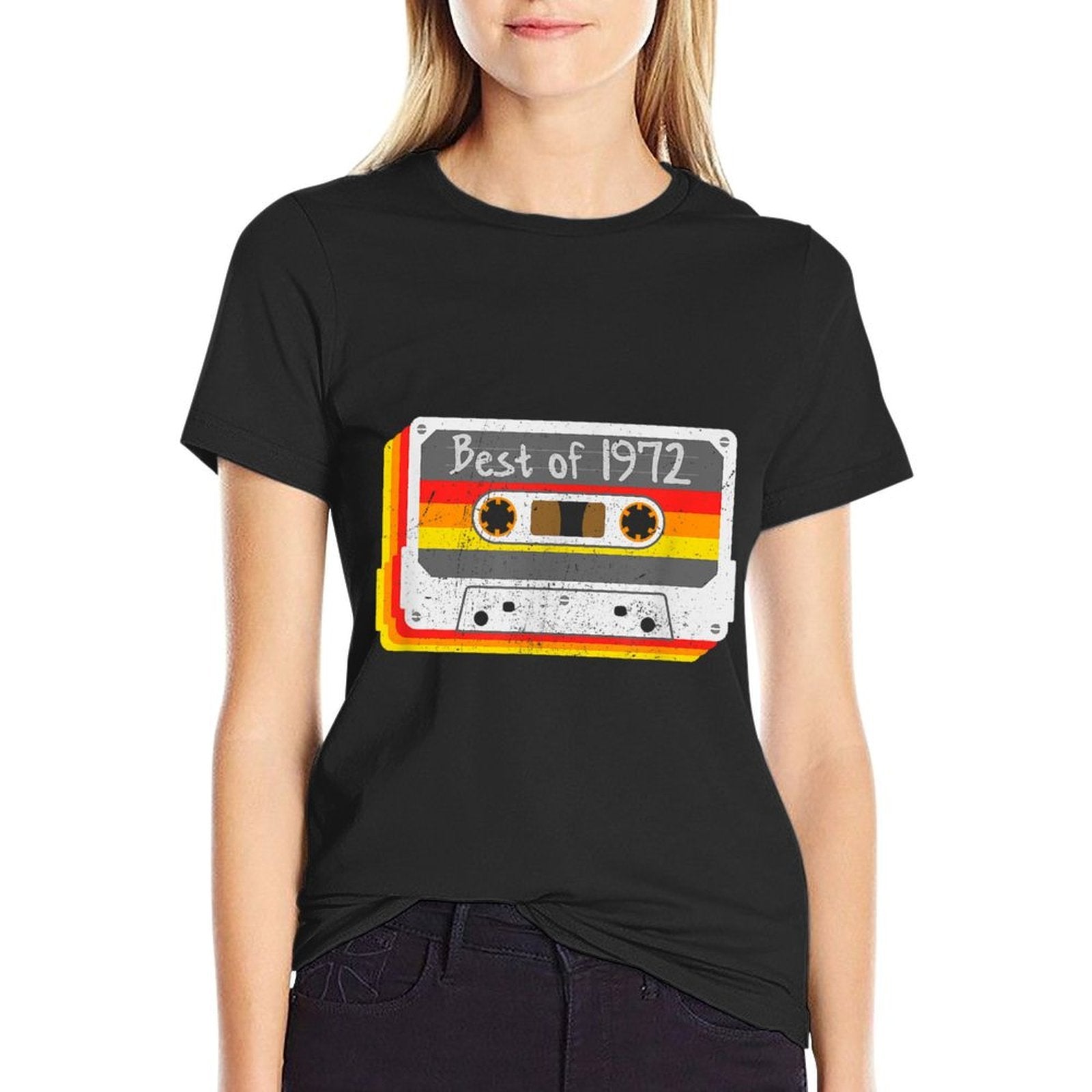 Best of 1972 Mixtape Cassette Tape 50th Birthday  Cotton T-Shirt