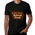 Black Hills National Forest Entrance Sign South Dakota Wyo  Rolled Sleeves T-Shirt
