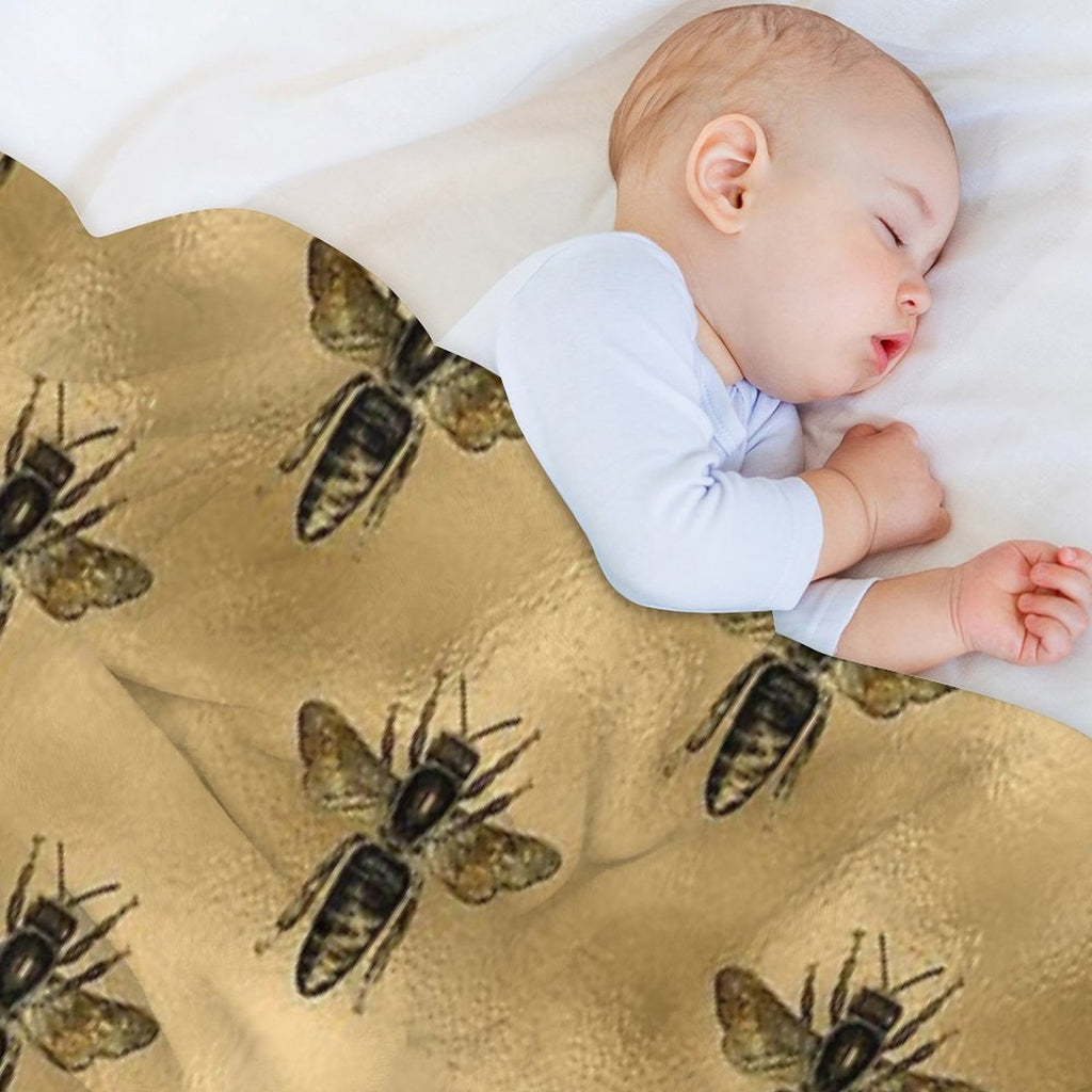 Black Bees Premium Throw Blanket
