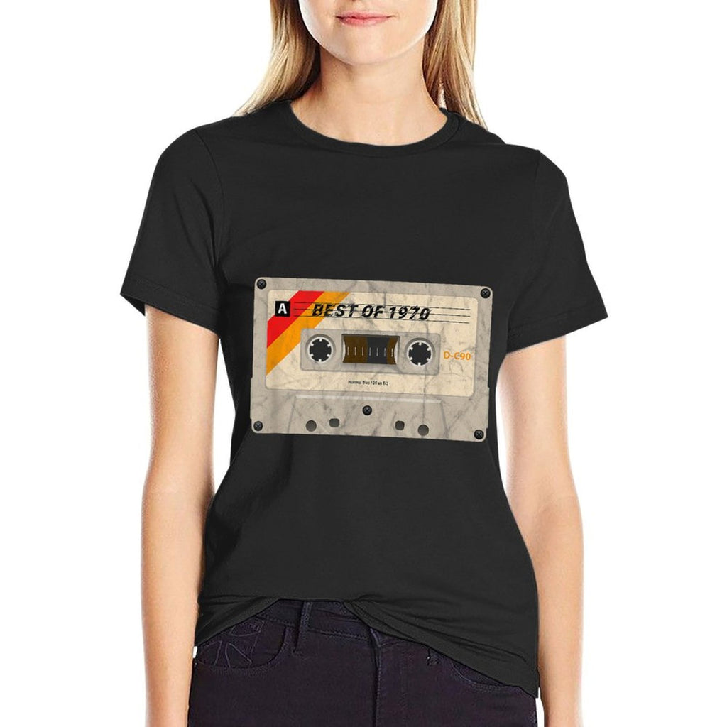 50th Birthdays - Best of 1970 Cassette Tape Nostalgia  Versatile T-Shirt