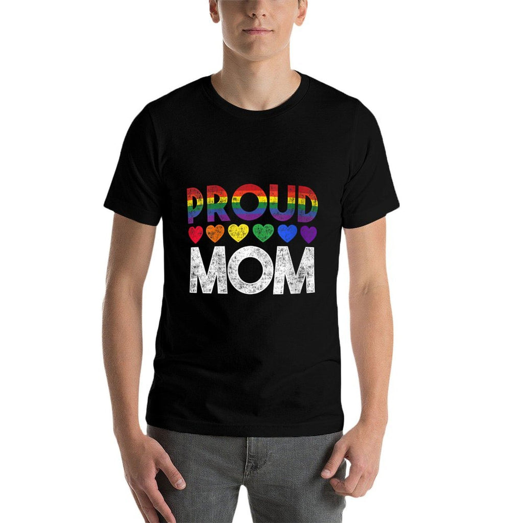 Womens Proud Mom LGBT  Easy-care T-Shirt