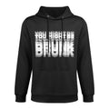 (ON BACK) Drinking Humor You Might Be Drunk Shrink-Resistant Hoodie