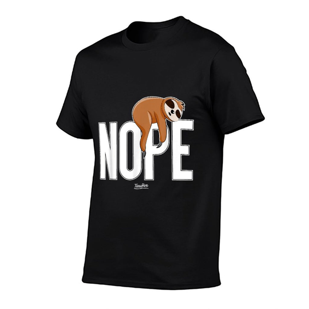 Men Nope Sloth  Stretchy T-Shirt