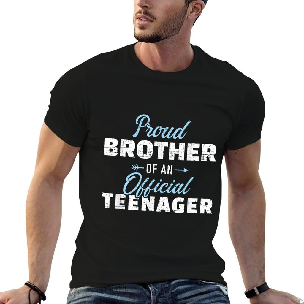 Proud Brother of A Teenager 13th Birthday  Trendy Pattern T-Shirt