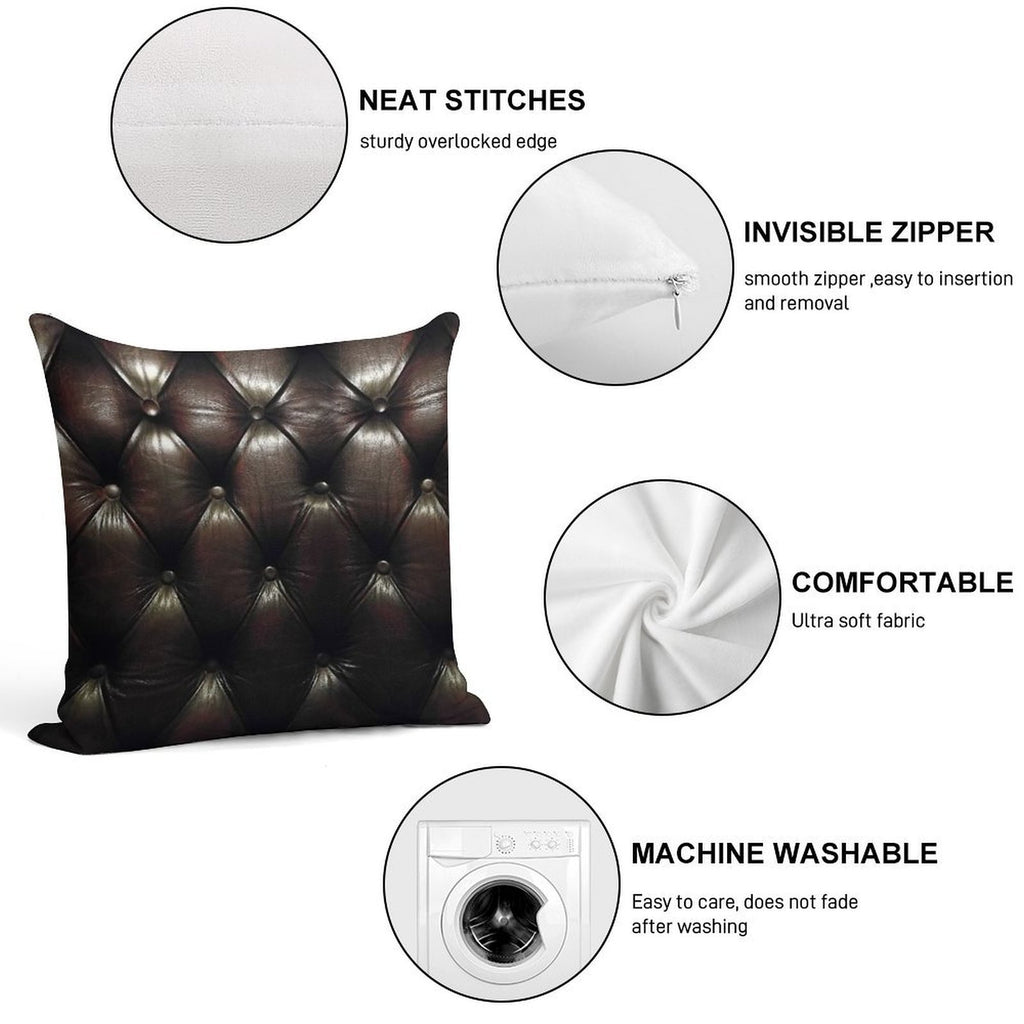 Chesterfield Natural Soft Luxury Feel Throw Pillow