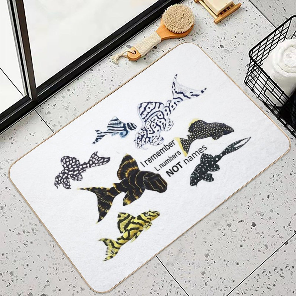 Pleco Collage Truth  Dirt-Trapping Bath Mat