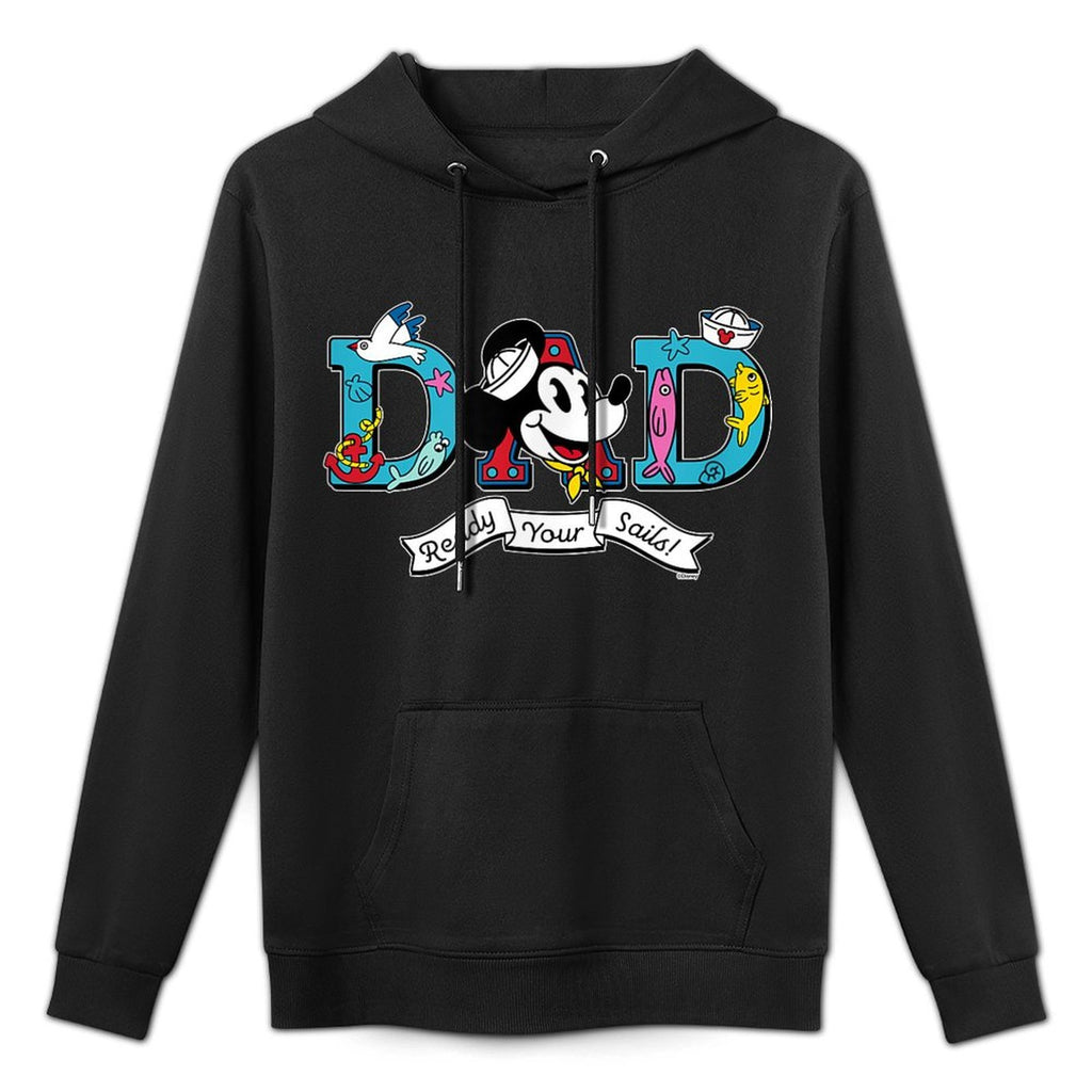Disney Cruise Nautical Family Trip Vacation Matching Dad Machine Washable Hoodie
