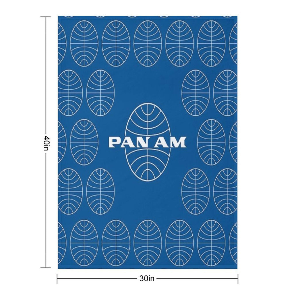 Pan Am  Pan American Airways  Classic Pattern Design Multi-functional Throw Blanket