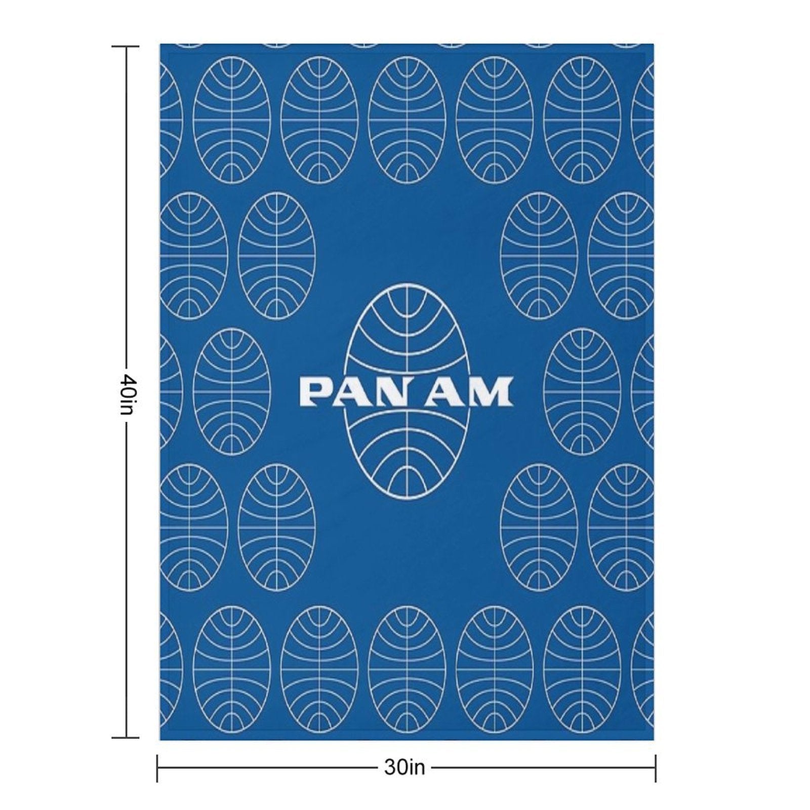 Pan Am  Pan American Airways  Classic Pattern Design Multi-functional Throw Blanket